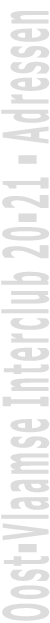 Oost-Vlaamse Interclub 20-21 - Adressen