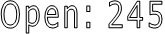 Open: 245
